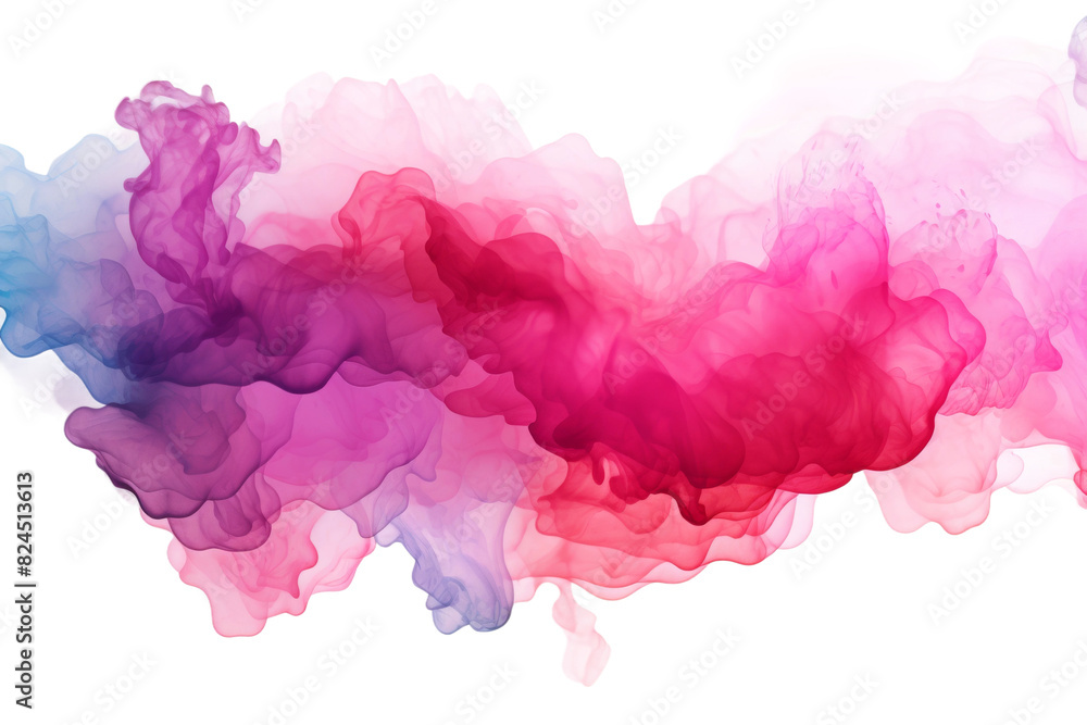 Dreamy Pink and Purple Cloud Dancing in the Sky on a White or Clear Surface PNG Transparent Background. Dreamy Pink and Purple Cloud Dancing in the Sky on a White or Clear Surface PNG Transparent Background.