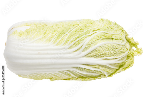 fresh Chinese cabbage on white background.