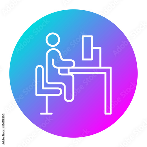 Sitting Position vector icon. Can be used for Comfort iconset.
