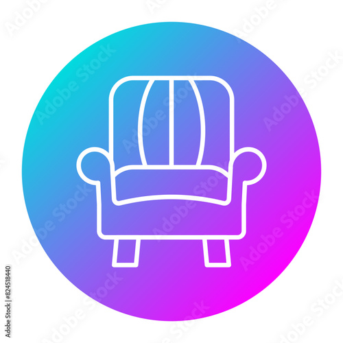 Armchair vector icon. Can be used for Comfort iconset.