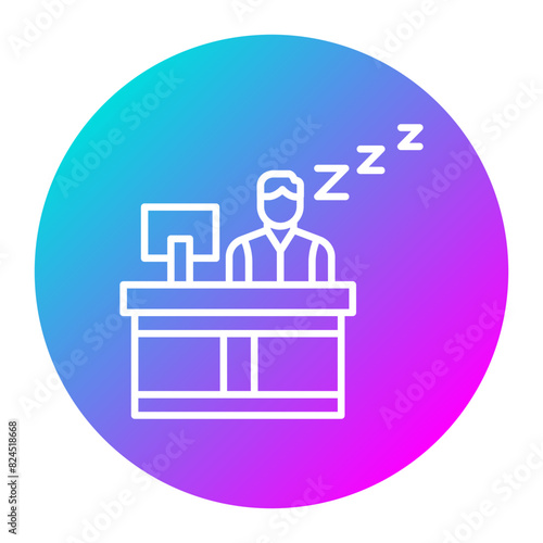 Lazy vector icon. Can be used for Comfort iconset.