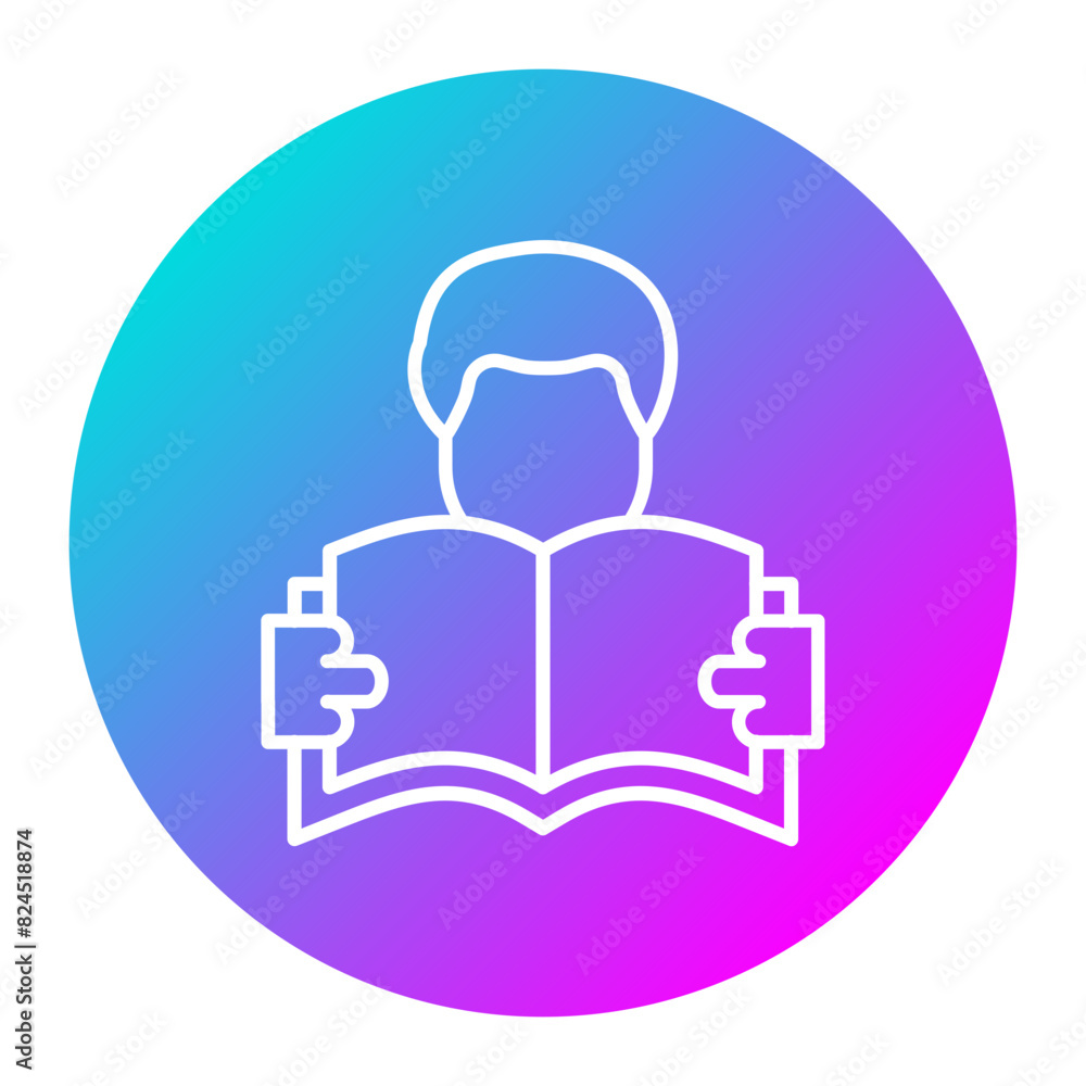 Reading vector icon. Can be used for Comfort iconset. Reading vector icon. Can be used for Comfort iconset.