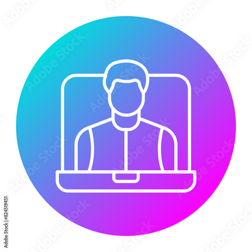 Webinar vector icon. Can be used for Home Based Business iconset.