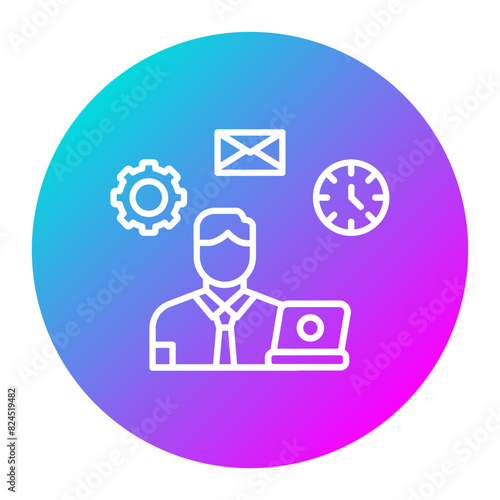 Multi Tasking vector icon. Can be used for Home Based Business iconset.