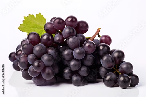 illustration of different variety of grape on white background