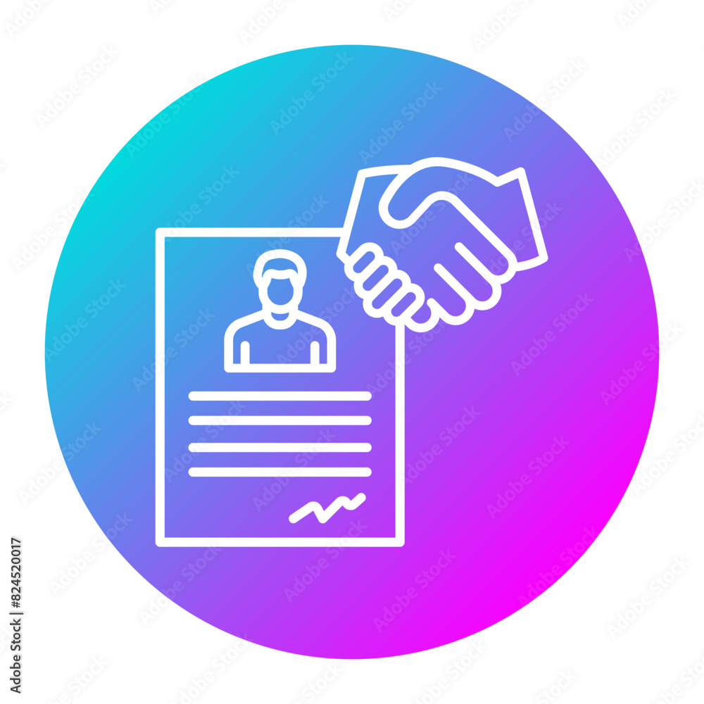 Employment Contract vector icon. Can be used for Job Search iconset. Employment Contract vector icon. Can be used for Job Search iconset.