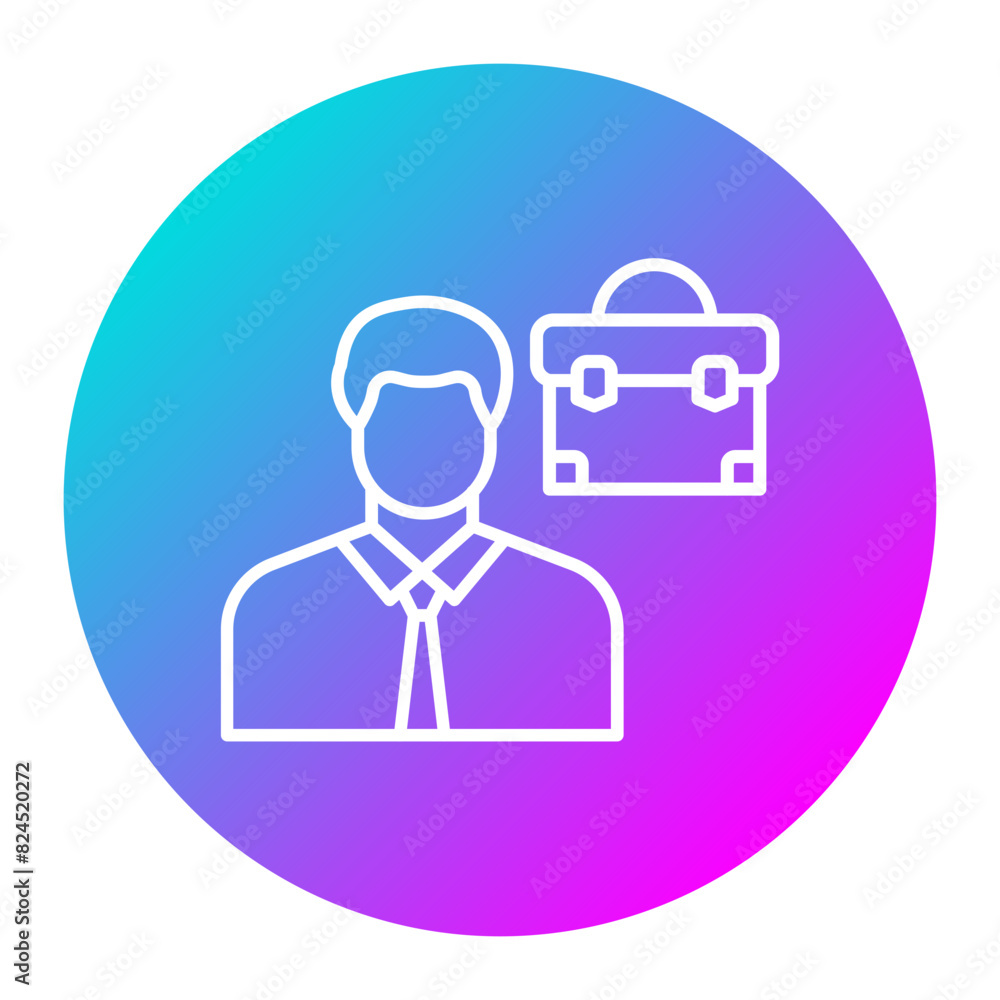 Job Candidate Male vector icon. Can be used for Job Search iconset. Job Candidate Male vector icon. Can be used for Job Search iconset.
