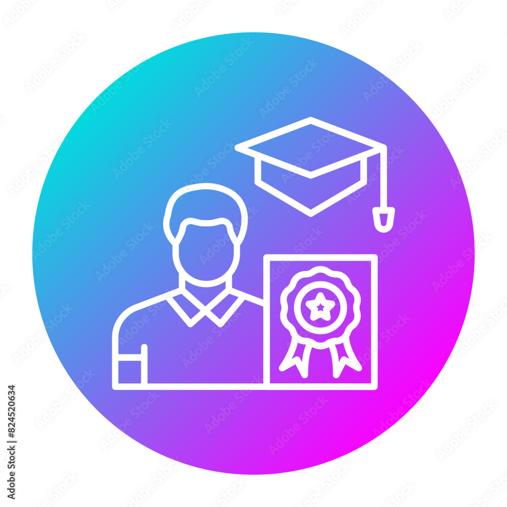 Qualification vector icon. Can be used for Job Search iconset. Qualification vector icon. Can be used for Job Search iconset.