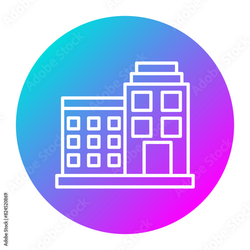 Motel vector icon. Can be used for Travel Agency iconset.