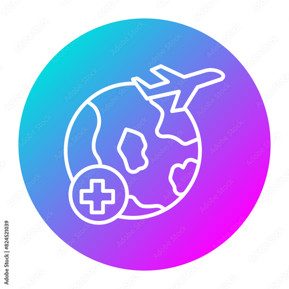 Medical Tourism vector icon. Can be used for Travel Agency iconset. Medical Tourism vector icon. Can be used for Travel Agency iconset.