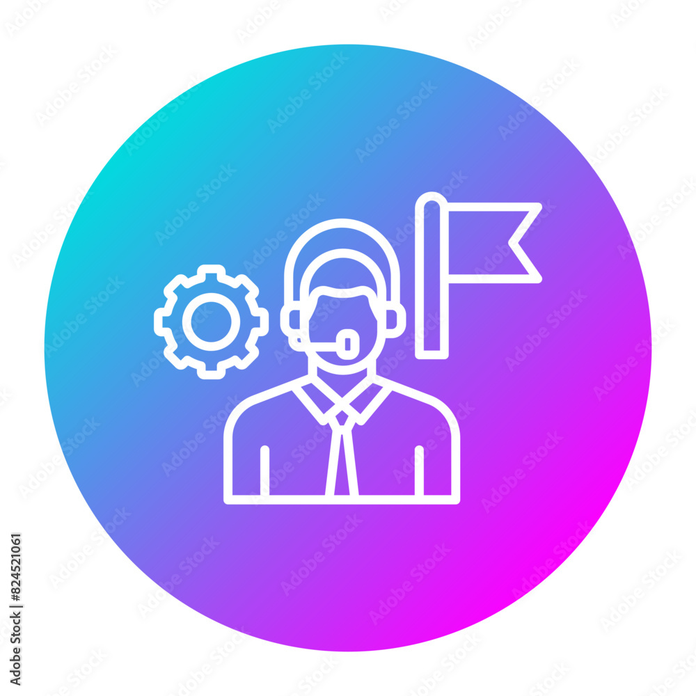 Tour Operator vector icon. Can be used for Travel Agency iconset. Tour Operator vector icon. Can be used for Travel Agency iconset.