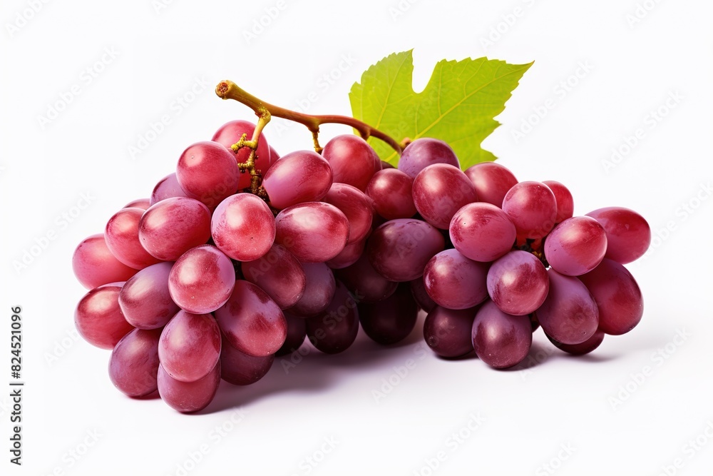 bunch of red grapes isolated on white bunch of red grapes isolated on white