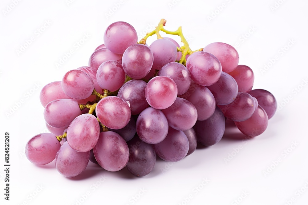 bunch of red grapes isolated on white bunch of red grapes isolated on white