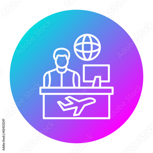 Travel Assistance vector icon. Can be used for Travel Agency iconset.