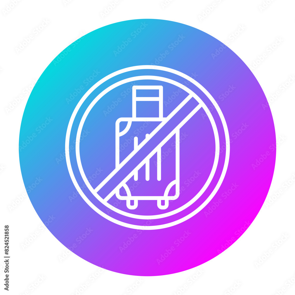 Travel Restrictions vector icon. Can be used for Travel Agency iconset. Travel Restrictions vector icon. Can be used for Travel Agency iconset.