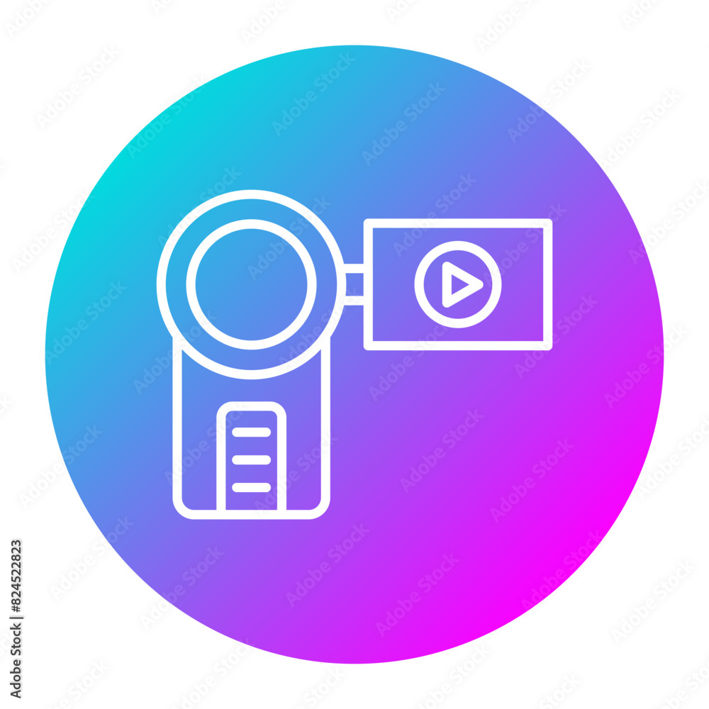 Handycam vector icon. Can be used for Communication and Media iconset.