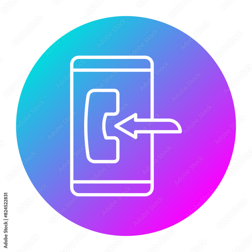 Incoming vector icon. Can be used for Communication and Media iconset. Incoming vector icon. Can be used for Communication and Media iconset.