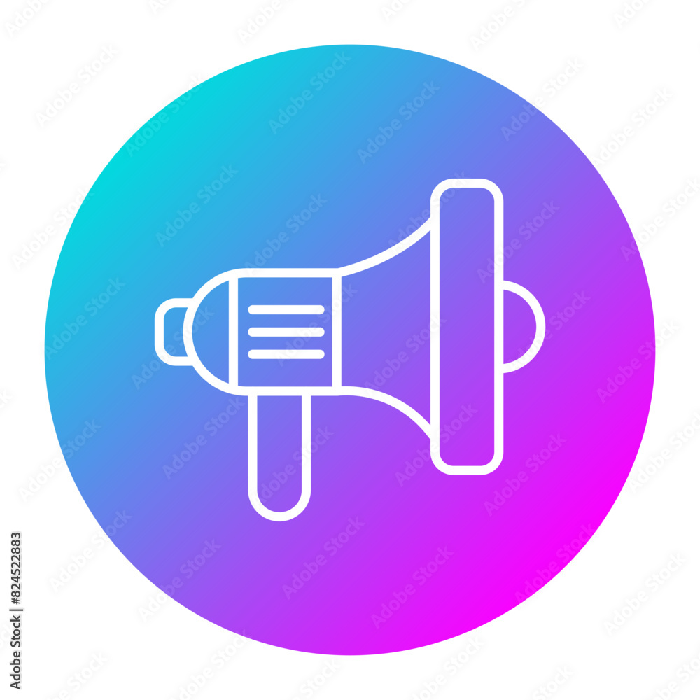 Loudspeaker vector icon. Can be used for Communication and Media iconset. Loudspeaker vector icon. Can be used for Communication and Media iconset.