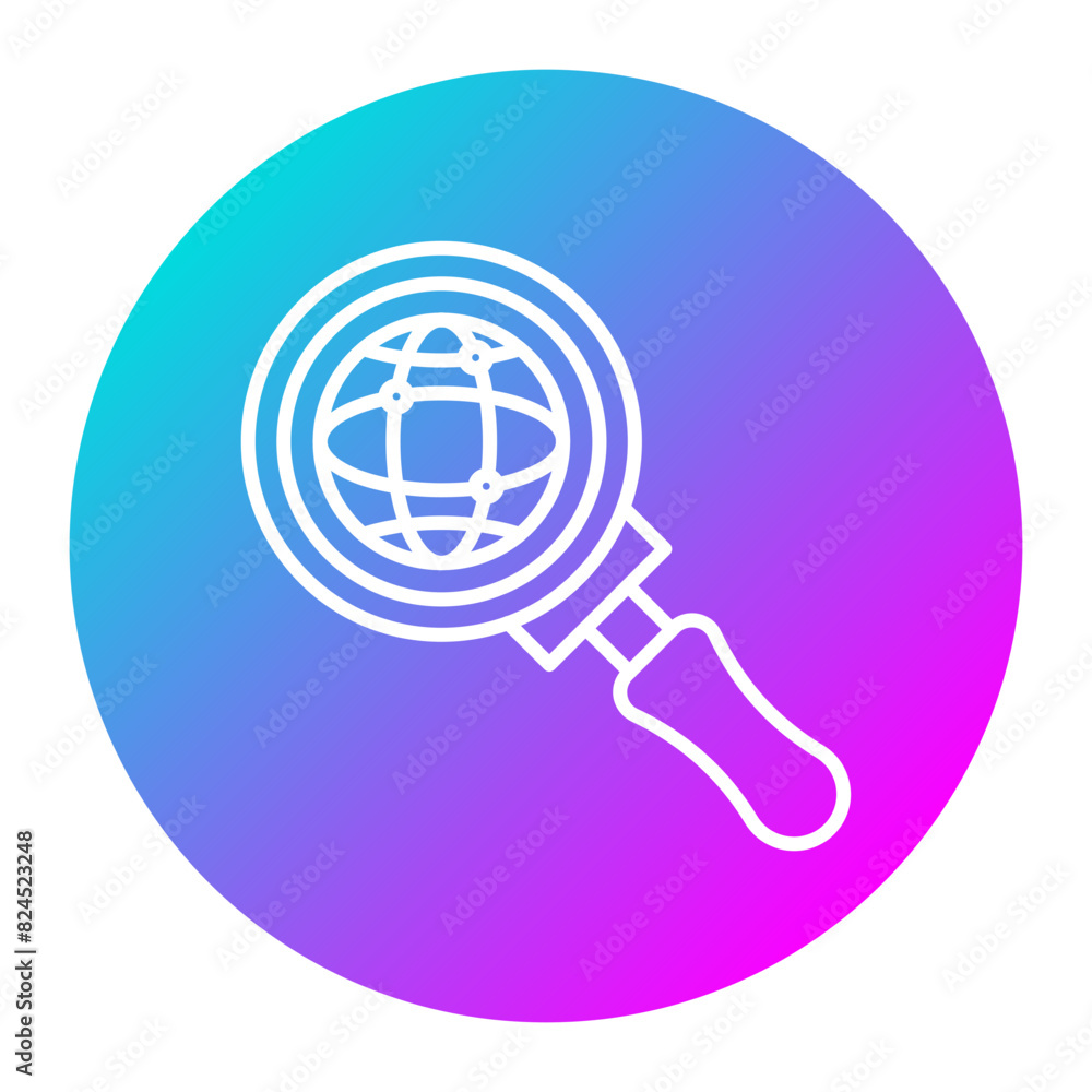 Search vector icon. Can be used for Communication and Media iconset.