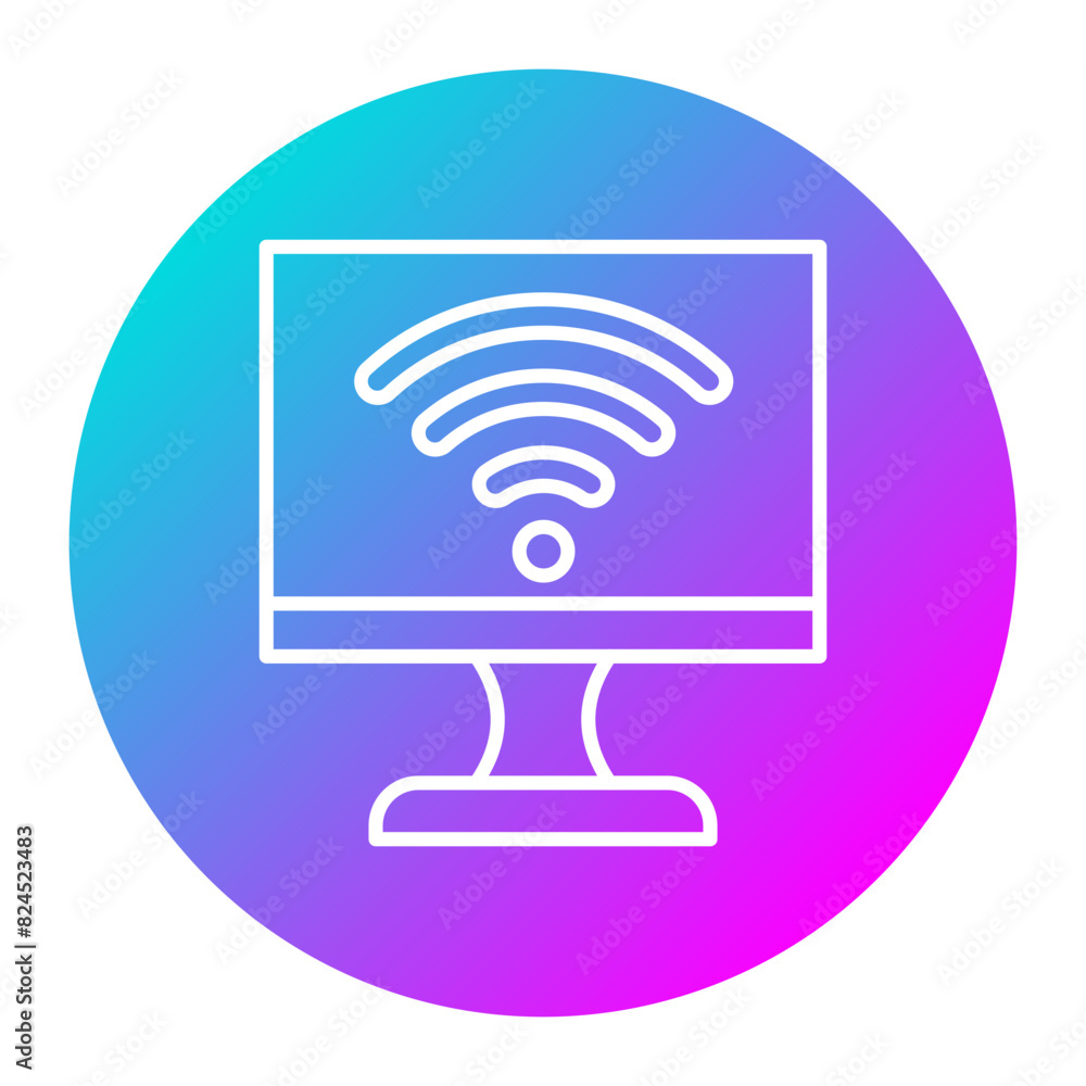 Wifi vector icon. Can be used for Communication and Media iconset. Wifi vector icon. Can be used for Communication and Media iconset.