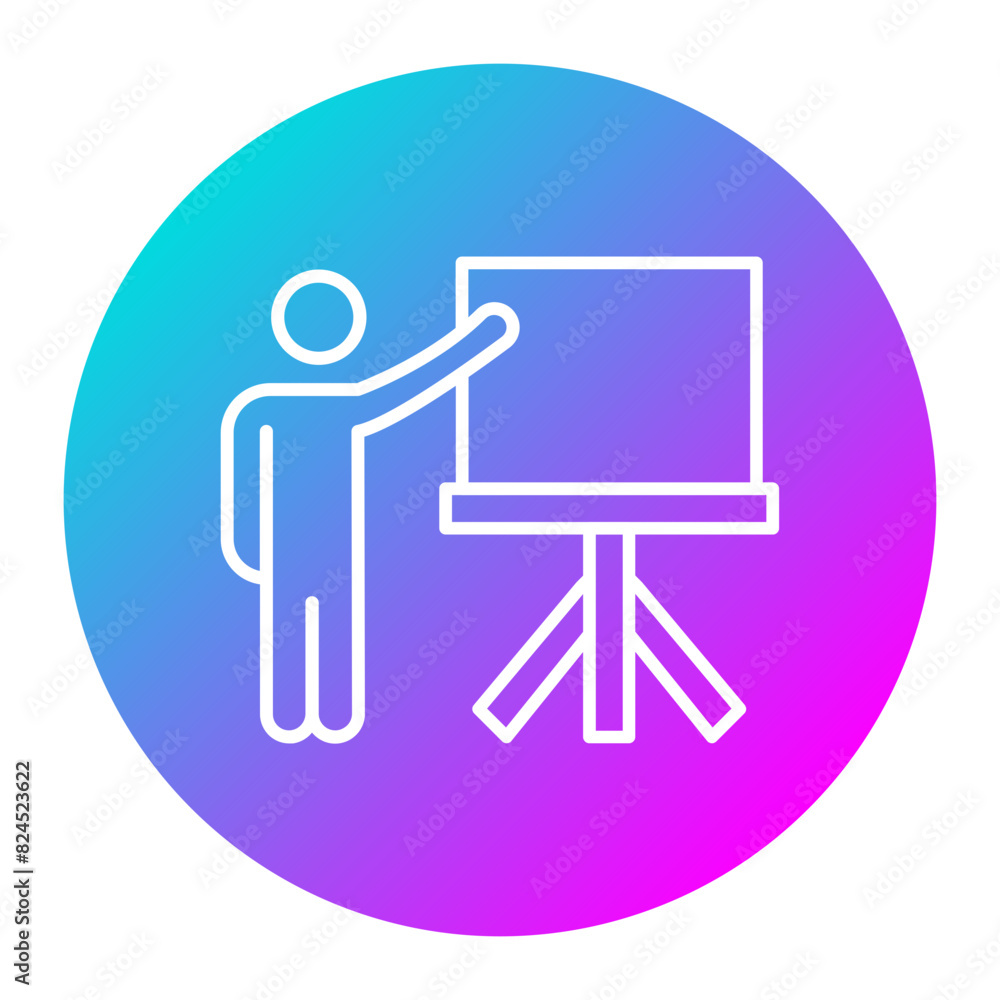 Teaching vector icon. Can be used for Online Education iconset. Teaching vector icon. Can be used for Online Education iconset.