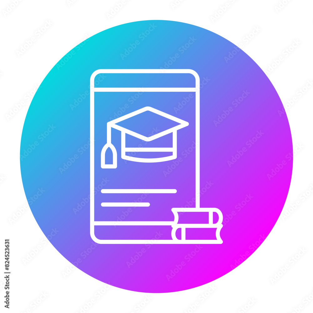 Education Apps vector icon. Can be used for Online Education iconset. Education Apps vector icon. Can be used for Online Education iconset.