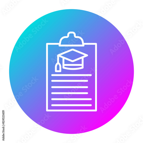 Assignment vector icon. Can be used for Online Education iconset.