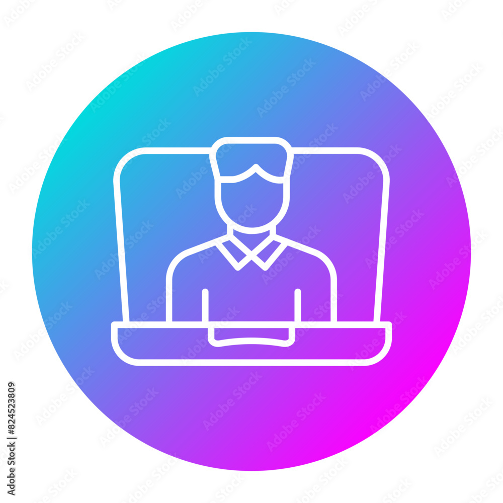 Distance Learning vector icon. Can be used for Online Education iconset. Distance Learning vector icon. Can be used for Online Education iconset.