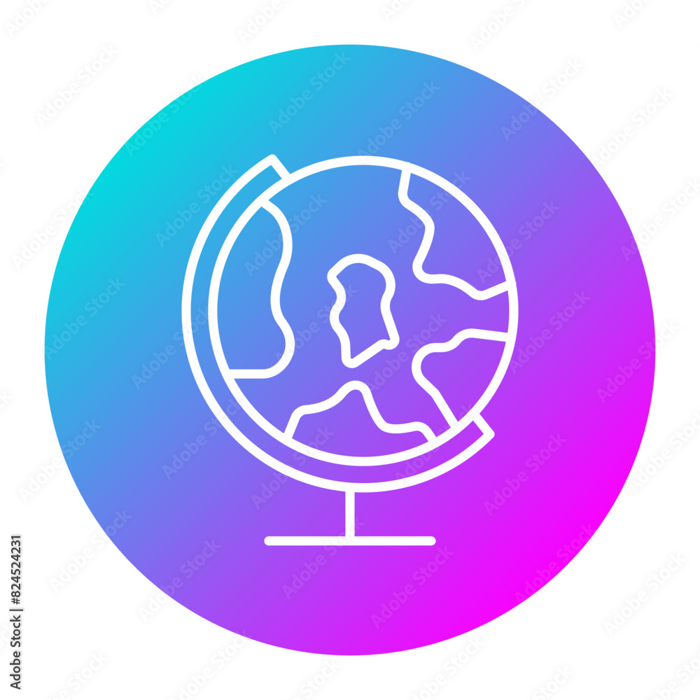 Geography vector icon. Can be used for Online Education iconset. Geography vector icon. Can be used for Online Education iconset.