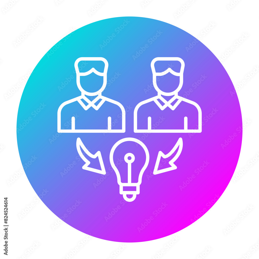 Sharing Ideas vector icon. Can be used for Online Education iconset. Sharing Ideas vector icon. Can be used for Online Education iconset.