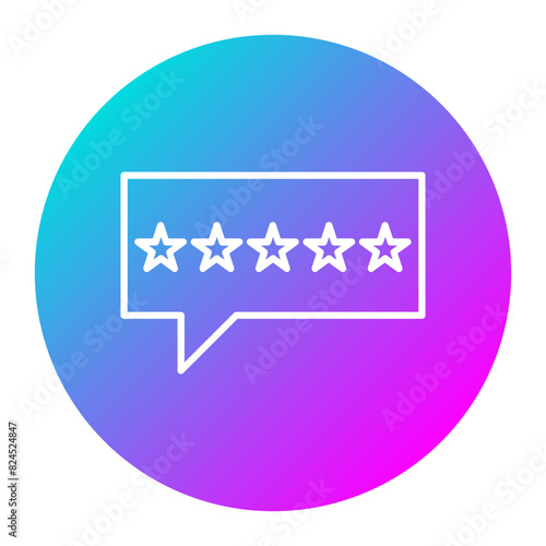 5 Stars vector icon. Can be used for Customer Feedback iconset.