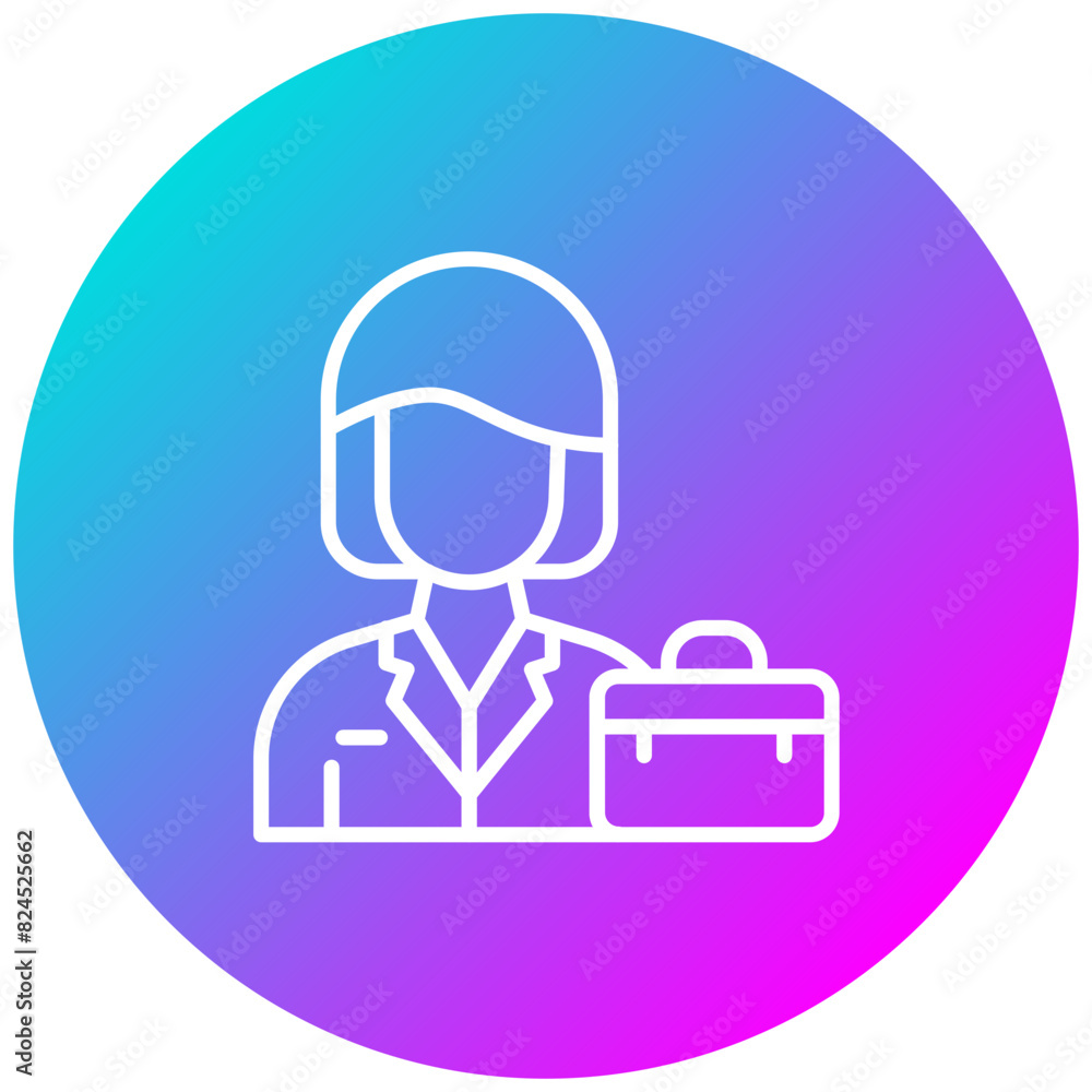 Entrepreneur vector icon. Can be used for Women iconset. Entrepreneur vector icon. Can be used for Women iconset.