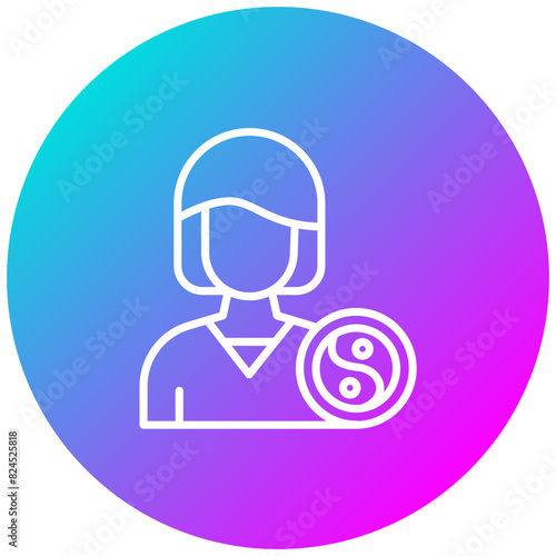 Therapist vector icon. Can be used for Women iconset.