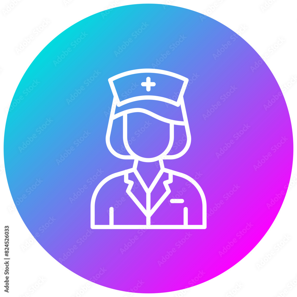 Nurse vector icon. Can be used for Women iconset. Nurse vector icon. Can be used for Women iconset.