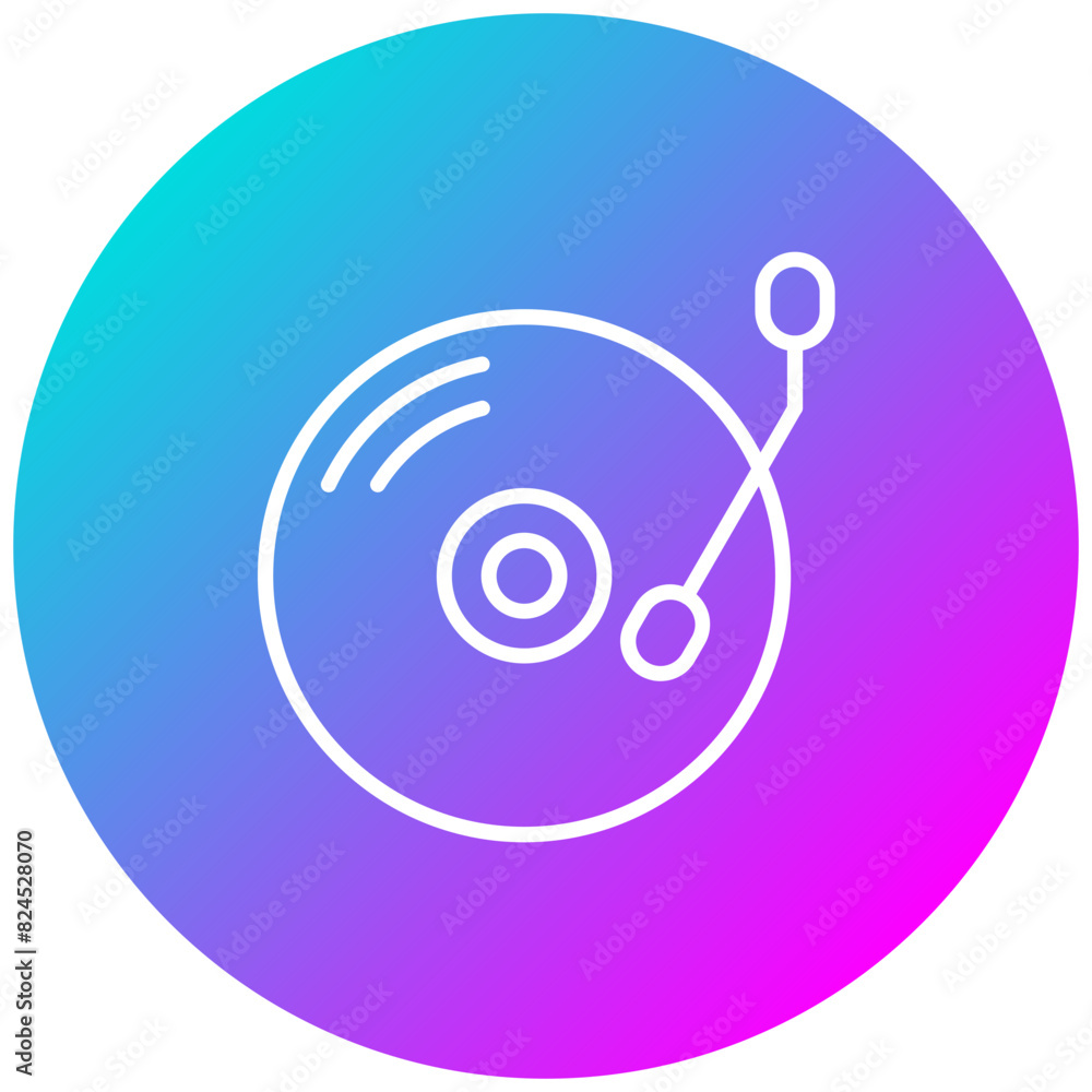 Vinyl vector icon. Can be used for Instrument iconset. Vinyl vector icon. Can be used for Instrument iconset.