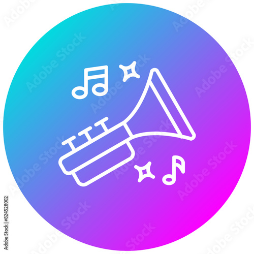 Blues vector icon. Can be used for Instrument iconset.