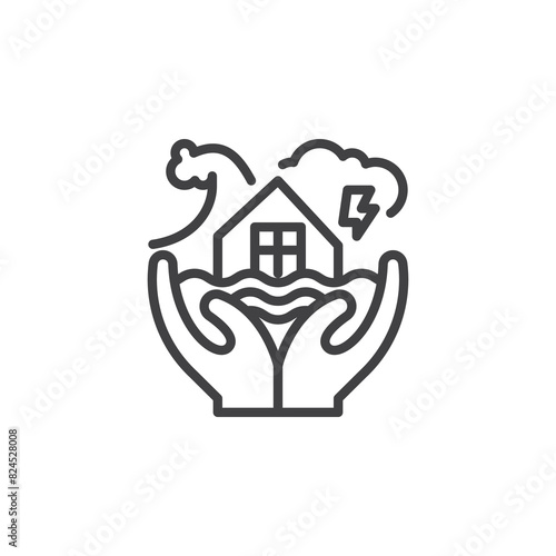 Climate Adaptation line icon