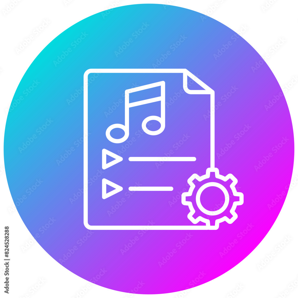 Custom Music Playlist vector icon. Can be used for Bowling iconset. Custom Music Playlist vector icon. Can be used for Bowling iconset.
