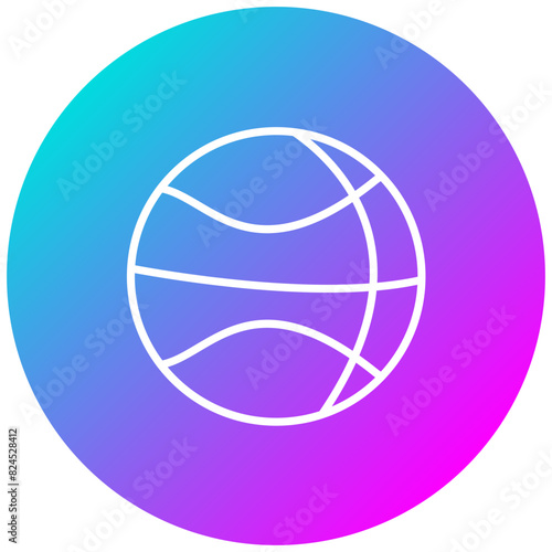 Basketball vector icon. Can be used for Bowling iconset.
