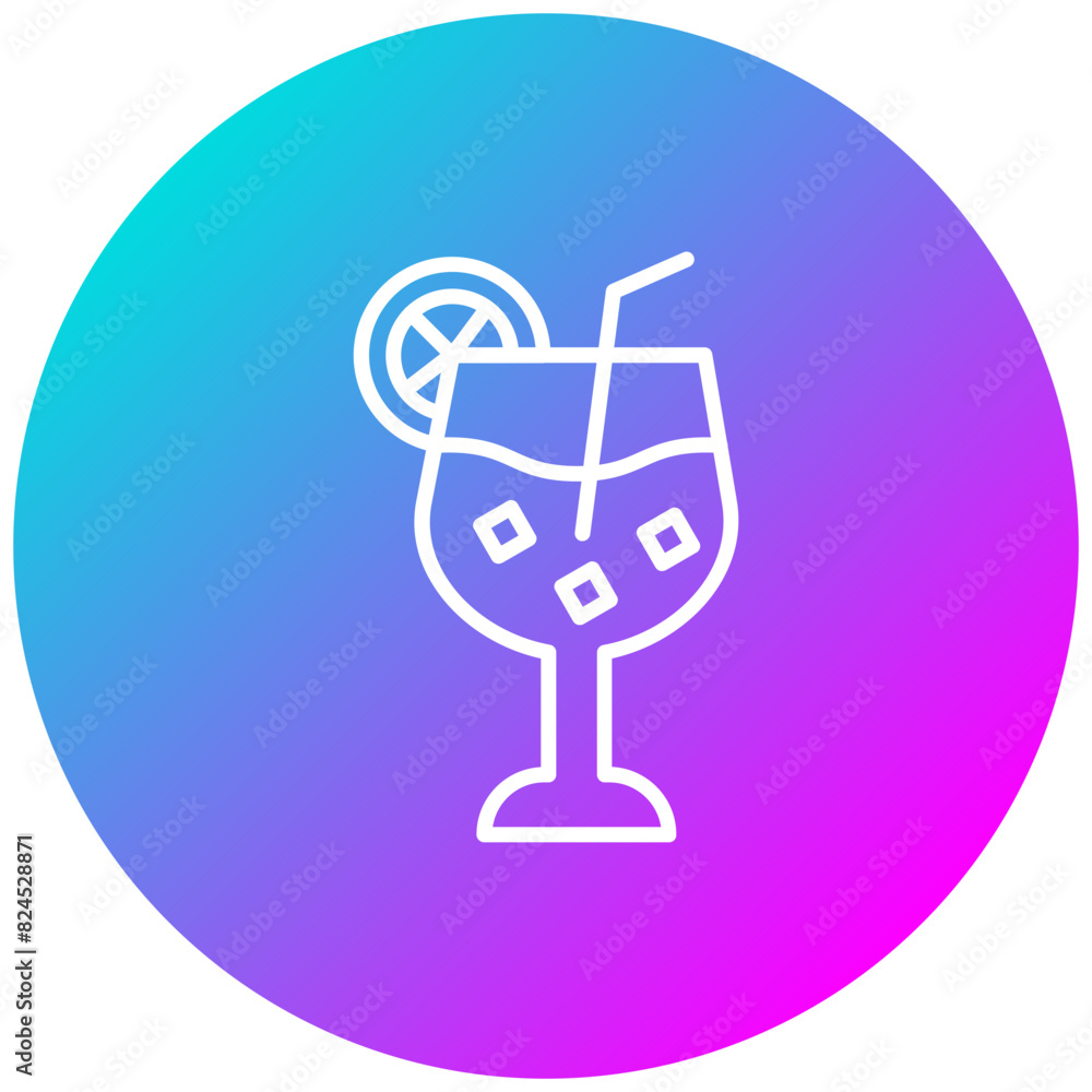 Cocktails vector icon. Can be used for Bowling iconset. Cocktails vector icon. Can be used for Bowling iconset.