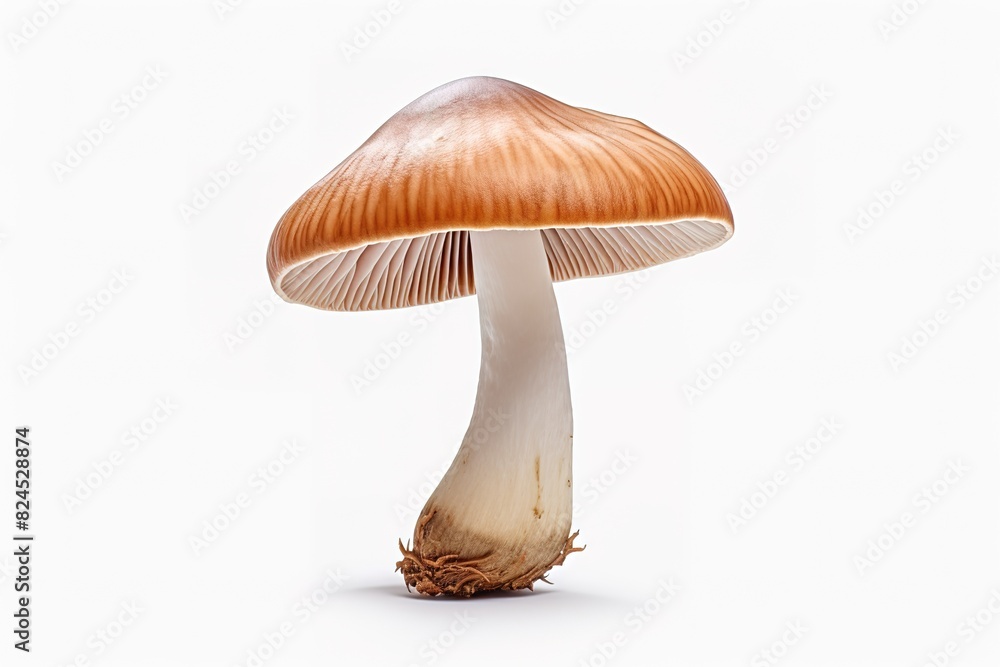 red fly agarics mushrooms on a white background. red fly agarics mushrooms on a white background.