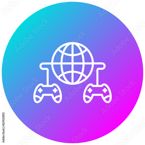 Multiplayer Games vector icon. Can be used for Bowling iconset.