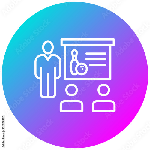 Classes vector icon. Can be used for Bowling iconset.