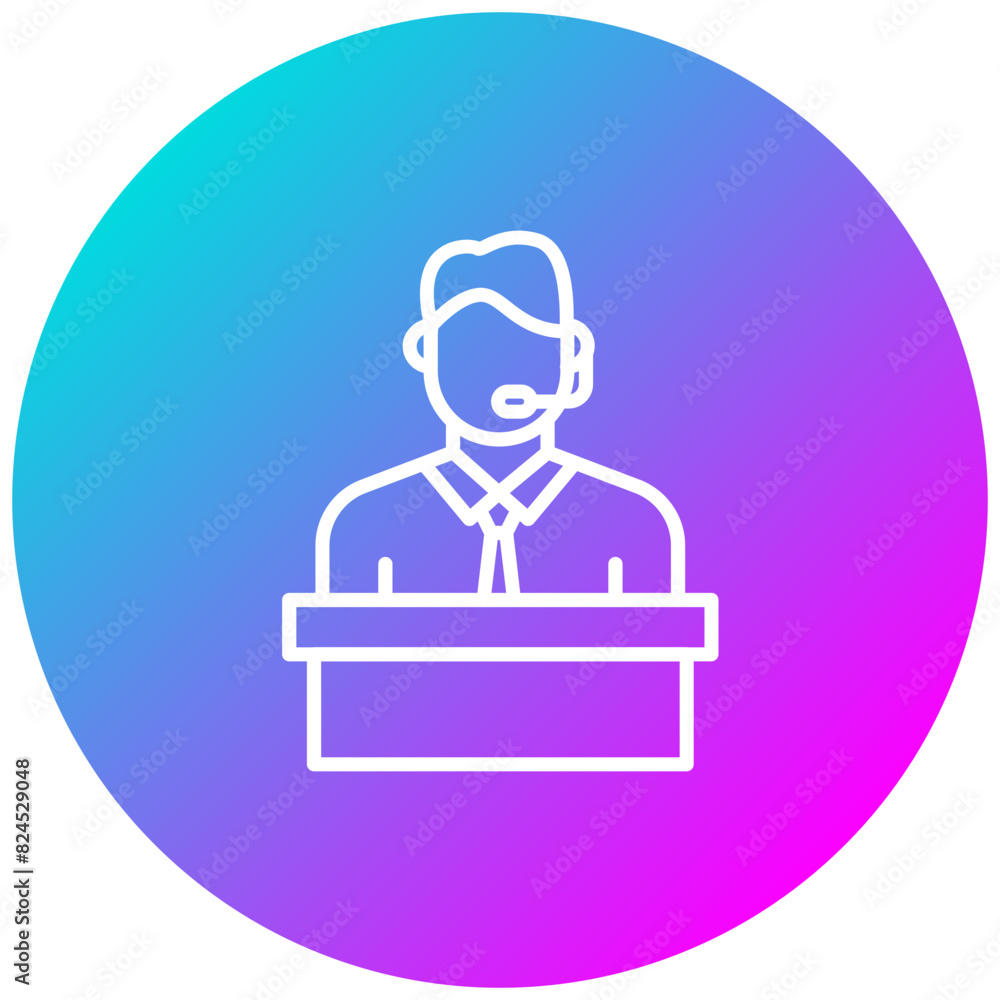 Host vector icon. Can be used for Diversity iconset. Host vector icon. Can be used for Diversity iconset.