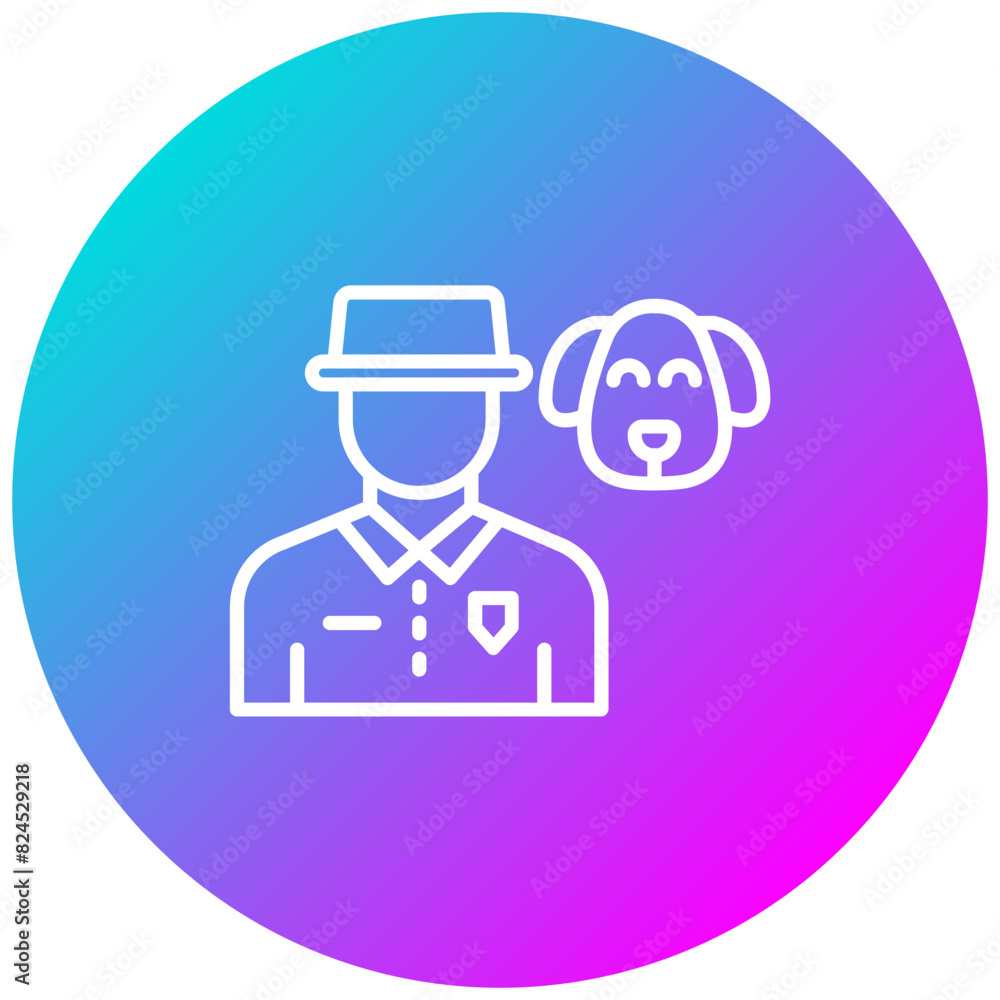 Animal Trainer vector icon. Can be used for Diversity iconset. Animal Trainer vector icon. Can be used for Diversity iconset.