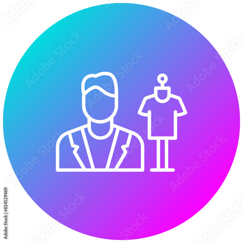 Fashion Designer vector icon. Can be used for Diversity iconset.