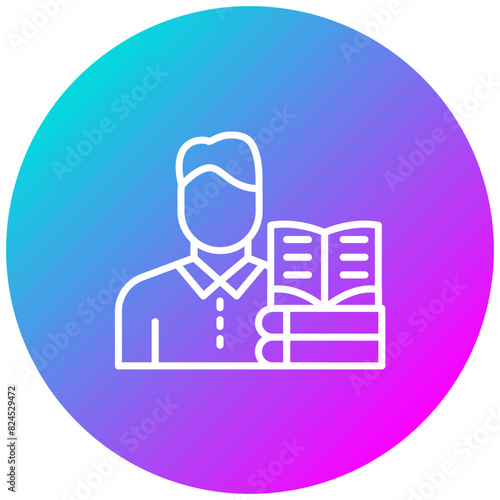 Librarian vector icon. Can be used for Diversity iconset.