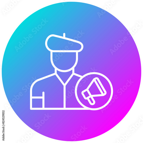 Film Director vector icon. Can be used for Diversity iconset.