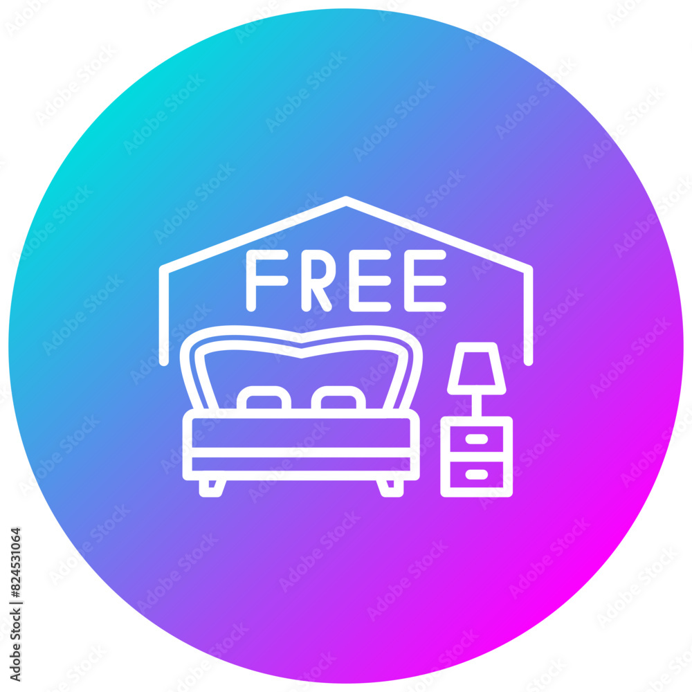 Free Hotel Room vector icon. Can be used for Casino iconset. Free Hotel Room vector icon. Can be used for Casino iconset.