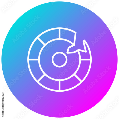 Broke vector icon. Can be used for Casino iconset.